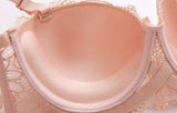 Lace Push up Bra With Sponge Gathered Women's Bra Solid Women Bras