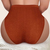 Woman's High-Rise Seamless Nylon Panty Breathable Daily Underwear Yoga & Sports Basic Hipster Style