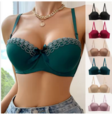 Premium Satin Underwire Bra – Firm Control & Anti-Slip Design for All-Day Elegance