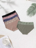High Quality Soft and Breathable Multi-color With Glossy Lady Hipster Traceless Women's Underpants Panties for Daily