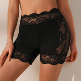 Hot Solf Lace Women's Flat Panties Anti-Shine See-through Shaping Hip Lifting Women's Panties