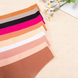 European American Seamless Ice Silk Bikini Panties Low-rise Anti-Bacterial Comfortable Breathable Pure Cotton