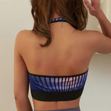 Hot Sale Breathable Comfortable Non-marking Fitness Shock Absorbing Women Yoga Camisole Sports Tank Top Gym Bra