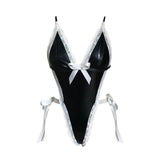 Xxx Sexy Vido Hot 18 Pu Leather Lingerie for Halloween Party Womens Sexy Underwear Sexy Costumes