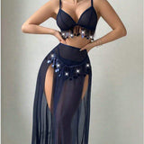 Sexy Underwear Exotic Belly Dance Accessories Tassel Game Clothing Fun Suit