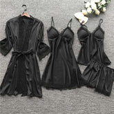 4-piece Pajamas for Women Pyjamas Women Sleepwear Women's Sleepwear