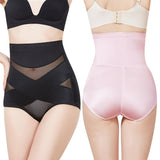 Women High Waist Breathable High Waist Slimming Body Sheathing Butt Lifter Shaperwear Tummy Control Tight Stretchy Panties