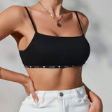 Hot Selling Breathable Skinny Soft Cotton Yoga Sports Adjustable Camisole Women's Bra Cotton Tank Top Women
