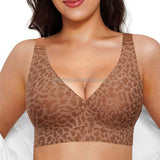 Deep V Padded Seamless Bralette Womens Bra Comfortable Back Closure Wireless Comfort Jelly Bras