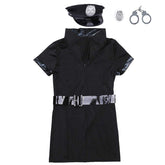 Hat Handcuffs Badge Xxxxxl Sexy Uniform Temptation Role Play Policewoman Uniform Suit Lingerie Set