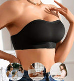 Hot Sale Women's Bandeau Wireless Bras Seamless Breathable Strapless Invisible Front Closure Push up Bras