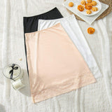 Hot Sale Women's Half Slip Underskirt S-3XL Lace Covered With Sheer Long Underskirt Petticoat for Dress Ladies