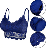 Breathable Lace Embroidered Flower Steel Ring Ultra-Thin Sexy Women Underwear