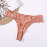 Sexy Lace G-string Panties Leopard Print g String Panties Breathable Hollowing Thongs Underwear