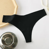 European American Style Ice Silk Underwear Women's Nylon Cotton Bikini Low-Rise Sexy Quick