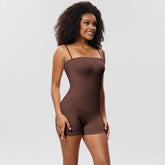 Women Sexy Seamless Body Shaper Yoga Wear Removable Top Straps Tummy Control Lift Flat Thong Shapewear