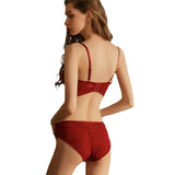 Gathered Bra and Panty Set Best-selling Elegant Bra and Panties Sets Popular Underwear Set