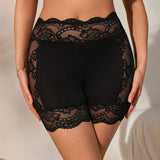 Hot Solf Lace Women's Flat Panties Anti-Shine See-through Shaping Hip Lifting Women's Panties