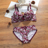 New Euro-American Lingerie Set Plus Size Underwire Bra and Panty Fashionable Lightweight bra set