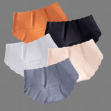 Summer Thin Breathable One-piece Soft and Comfy Nylon Seamless Panties Women Ice Silk Underwear Briefs