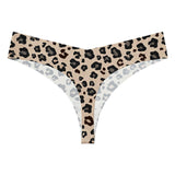 Sexy Thong Low Waist Plus Size Breathable Nylon Crotch Panties Seamless Ice Silk Quick-Dry Eco-Friendly Anti-Bacterial Solid Hip