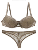Plus Size Sexy White Luxury Bra and Panty Set for Bridal Fat Women Solid Pattern for Summer