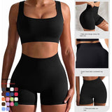 Women High Waist Hip Lift Yoga Seamless Shorts Women's Sports Fitness Shorts