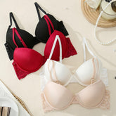 Traceless Deep V-neck Lace Underwear Comfortable Soft Anti-sag Underwire Push up Bra for Women Daily Wear