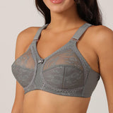 Ultra-Thin Full Cup European American Underwear Bestselling Classic Sexy Lace Bra Transparent Print Pattern for Foreign Trade
