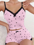 Lace Perspective Pajama Set Deep V-neck Night Dresses for Woman Cheapest Women's Sleepwear