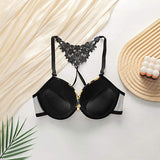 Women Floral Printed Lingerie Set Underwire Bra Two Piece Bikini Sets Push up Bra and Panty Sets