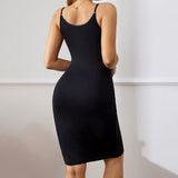 Casual Summer Skirt Club Dress Elasticity Tight Fitting Lace V-Neck Knee Natural Waistline Women Dress