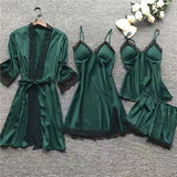 4-piece Pajamas for Women Pyjamas Women Sleepwear Women's Sleepwear