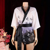 Lingerie Sexy Nightgown Japanese-Style Kimono Ancient Style Classical Poetry Ink-Wash National-Style Alluring