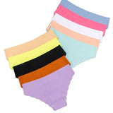 Plus Size Panties Ice Silk Invisible Women's Seamless Wave Edge Low-Rise Anti-Bacterial Pure Desire