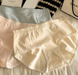 Cotton Female Panties Simple Trendy Briefs Soft Underpants