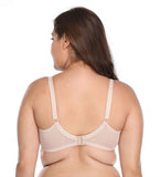 Women Plus Size Breathable Large Breast Thin Cup Non Padded Big Size Bra
