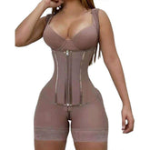 High Waist Shaping Pants Double-Layer Open-Crotch Abdominal Shapers Cross-Border Europe United States Hip-Lifting Chest