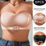 Front Buckle Strapless Bra Women's Anti-slip Anti-walking Wholesale Bra