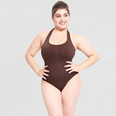 Women's Fashion Sleeveless Backless Vest Halter Shapewear Seamless Tight Bodysuit