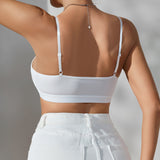 New Arrival Adjustable Removable Bra Breathable Outer Wear Cotton Yoga Camisole Gym Women's Sports Tank Top Bra