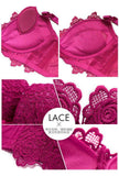 Embroidery Lace Gather Women's Underwear Lace Bra for Women