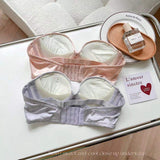 Satin Wireless Half-Cup Bra for Women - Push-Up Adjustable Bra Small Bust Lift & Side-Support bra