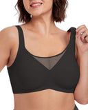 Gothic Rims-Free Underwear Anti-Sagging for Large Breasts Small Size Mesh Women Jelly Seamless Bra