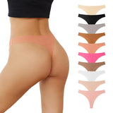 Women's Thin Nylon Spandex Low-Rise T-Pants Sports Ice Silk Breathable Quick-Drying Seamless Anti-Bacterial Underwear