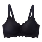 Cross-Border Solid Jelly Glue Steel Ring Small Gather-Up Women's Plus Size Seamless Push-Up Bra