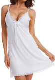 European and American Style Erotic & Sleepwear Backless Nightdress, Bra with Lace Trim