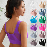 Shockproof Running Fitness Yoga Removable Seamless Pad Bra Plus Size Women's Underwear