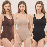 Women's New SeamlessTummy Control Belly Lift Hip Lift Shapewear Adjustable Shoulder Strap Backless Bodysuit Shaper