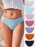 Best Seller Solid Color Soft Breathable Multicolor Mid-waist Full Coverage Ladies Panties